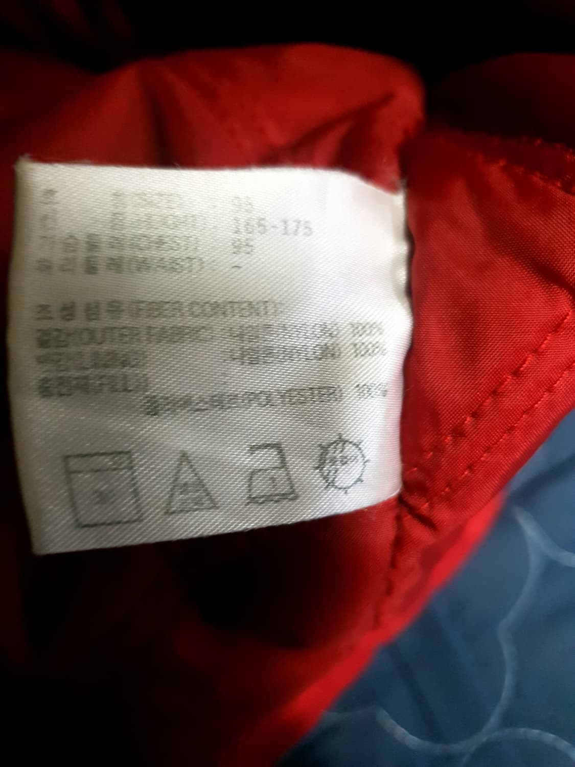 (빈티지) 나이키 90s 올드스쿨 스우시 자수 풀오버 벤치파카 레드(M) 상품이미지8