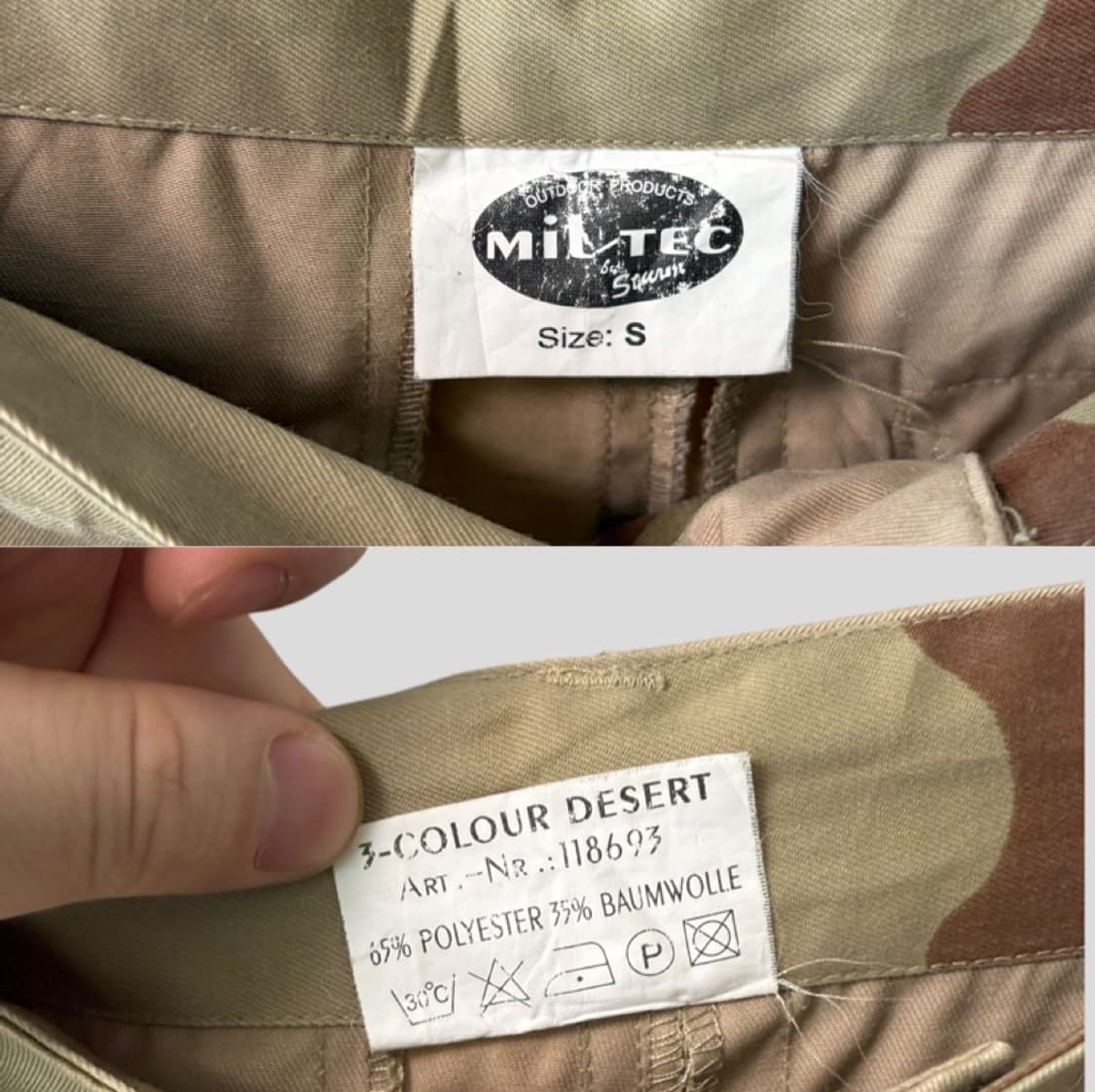 (S)MilTec 밀텍 사막삼색 카고팬츠 상품이미지3