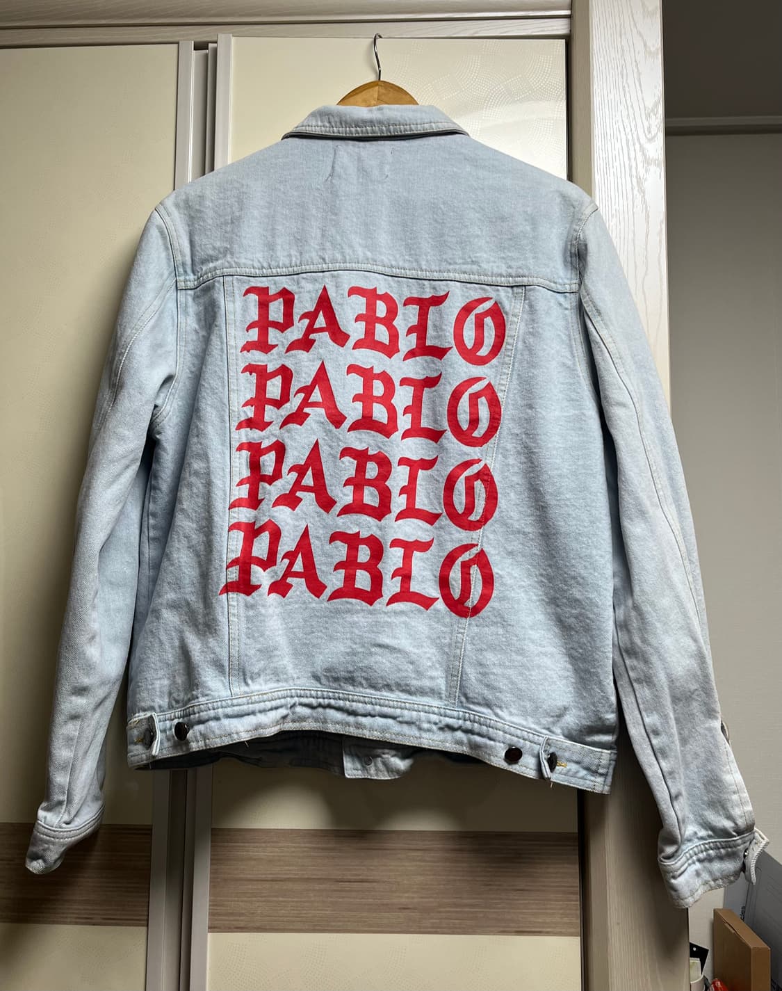 Fear of god kanye pablo denim jacket 100 상품이미지2