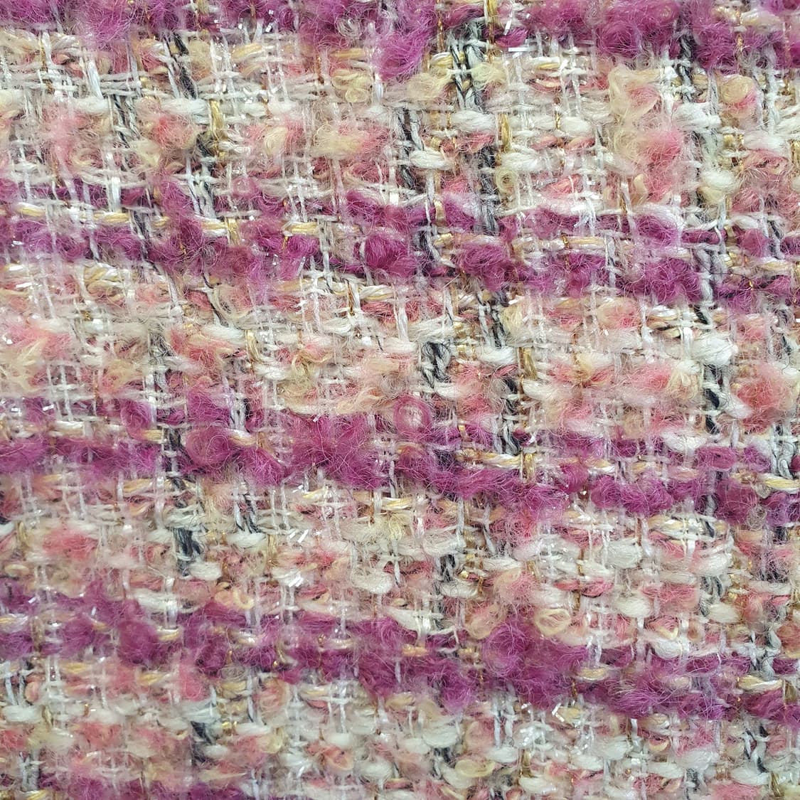 핑크 트위드 코트 made in japan  상품이미지3