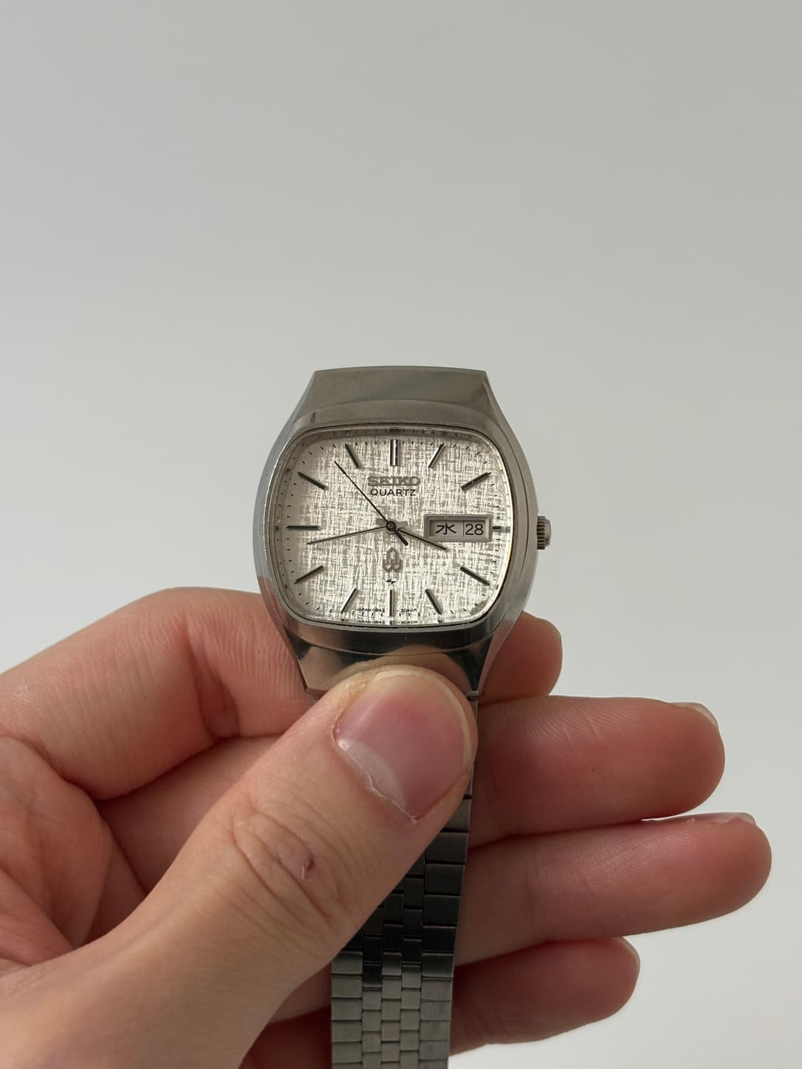 1970s Bokashi Dial Silver Quartz  상품이미지3