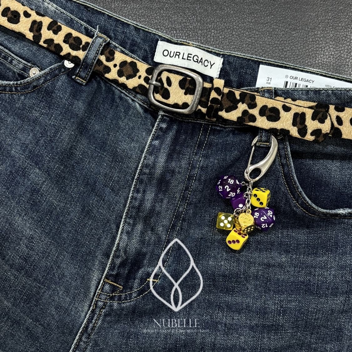 🌗 Leopard hair belt / 호피 송치털 베이직 벨트 상품이미지8