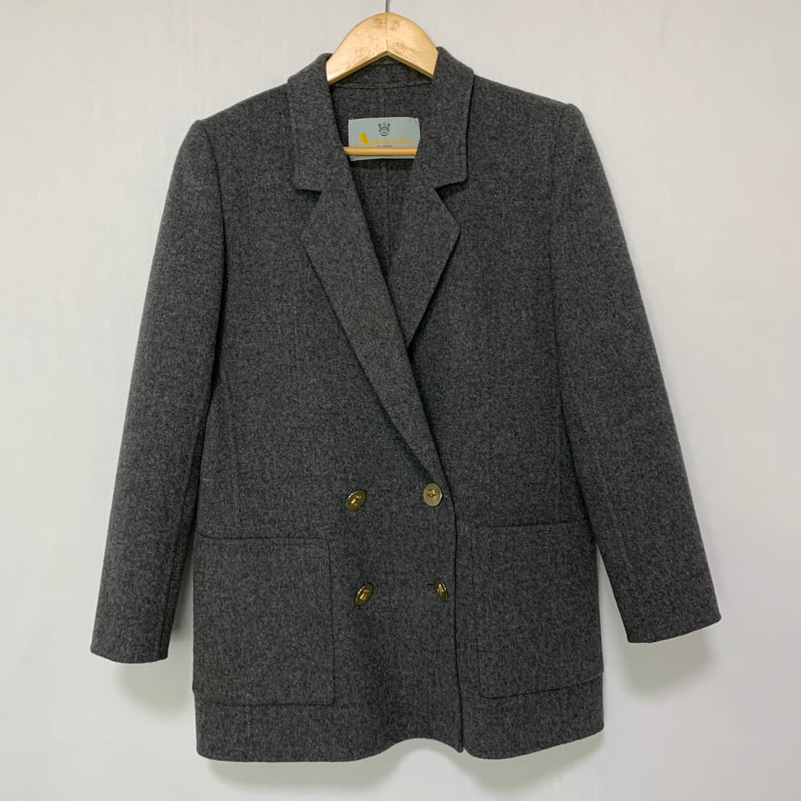 아쿠아스큐텀 모직 더블 버튼 자켓 블레이저 여성 빈티지 상품이미지2