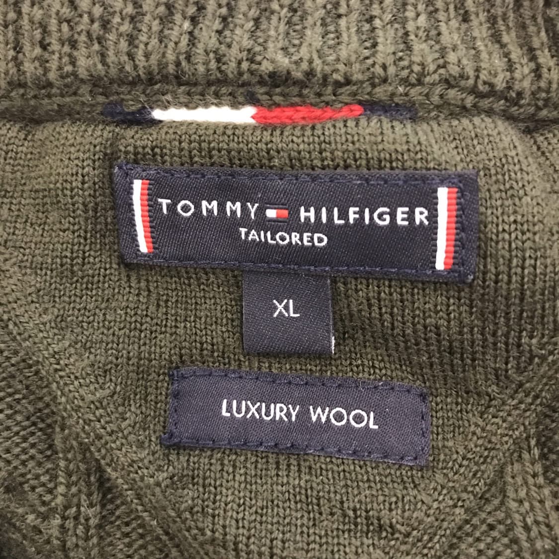 타미힐피거 럭셔리울 100프로 케이블니트 [XL사이즈] 상품이미지5