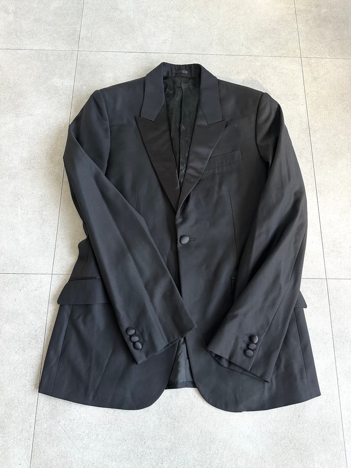 알렉산더 맥퀸 아카이브 블랙 세틴 라펠 블레이저 상품이미지6