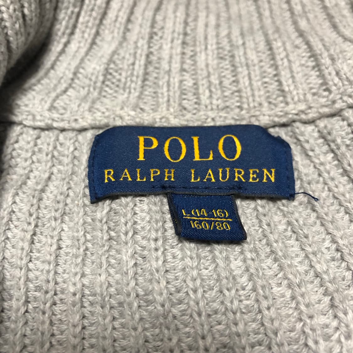 폴로 랄프로렌 빅포니 니트 집업 가디건 자켓 거의새거 상품이미지5