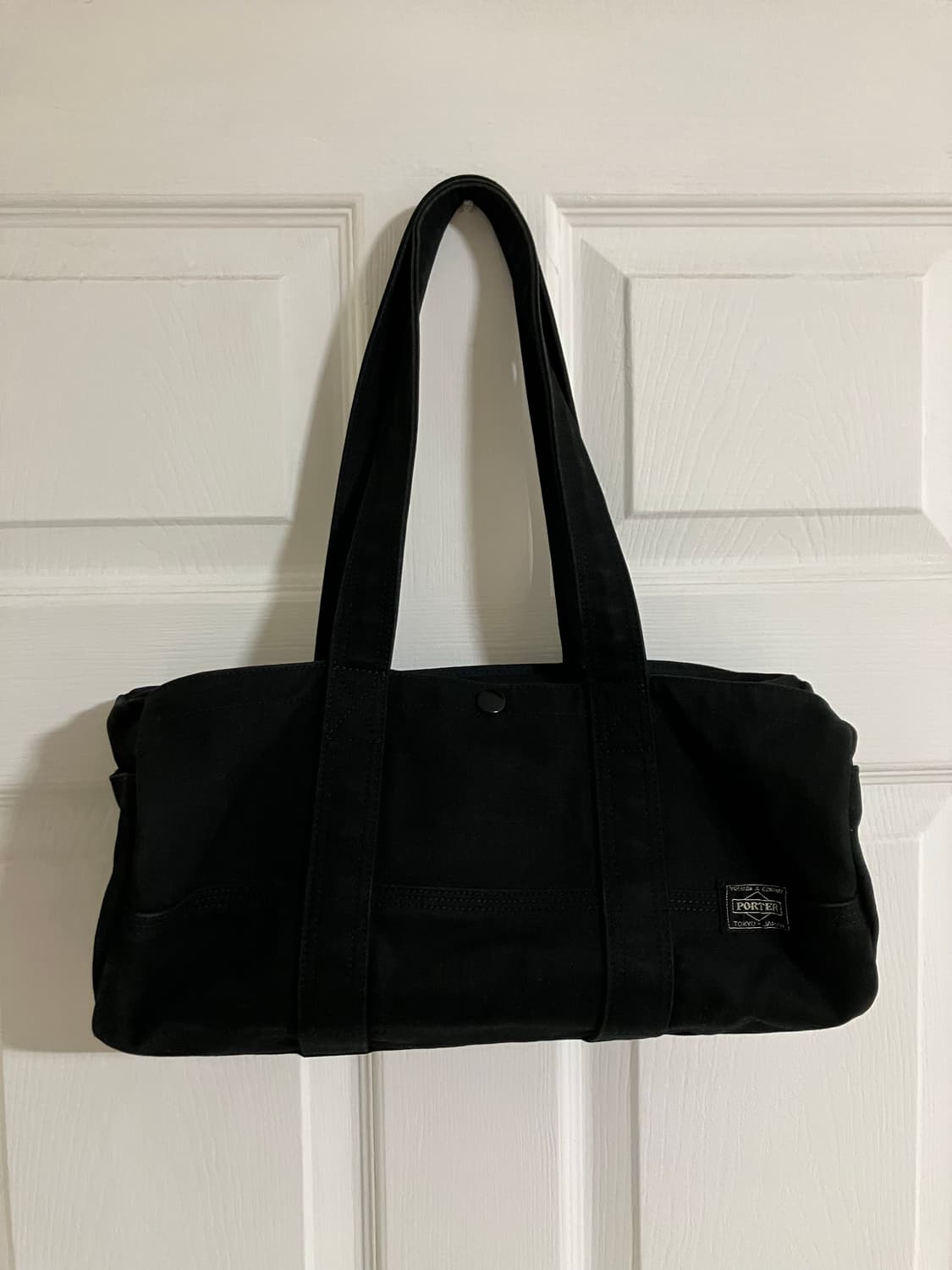 요시다 포터 코튼 보스턴백 블랙 상품이미지1