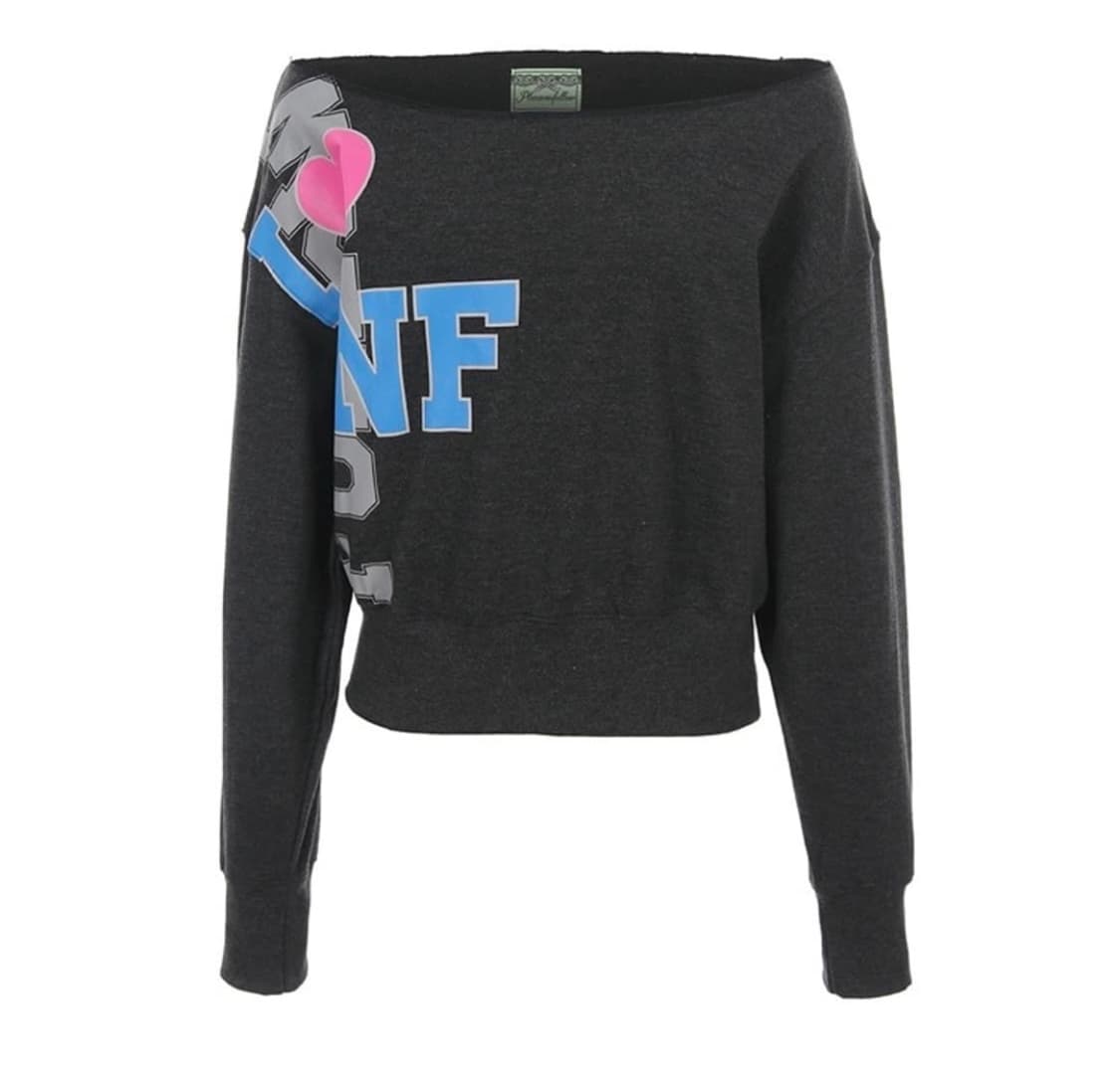 I LOVE PNF Logo SweatShirt melange black 상품이미지2