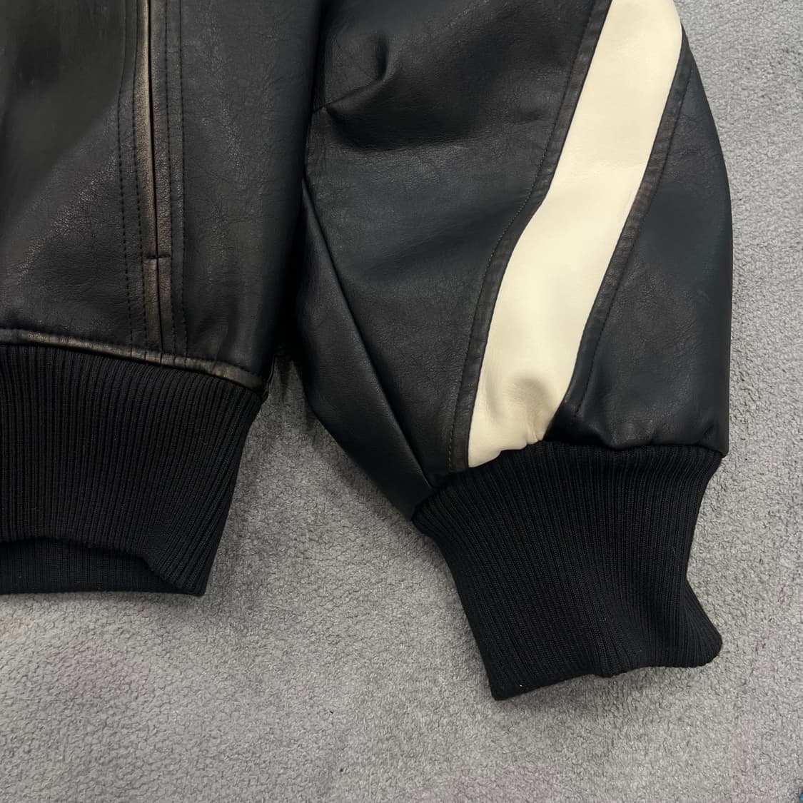 L 라퍼지 레더 바이커자켓 상품이미지3