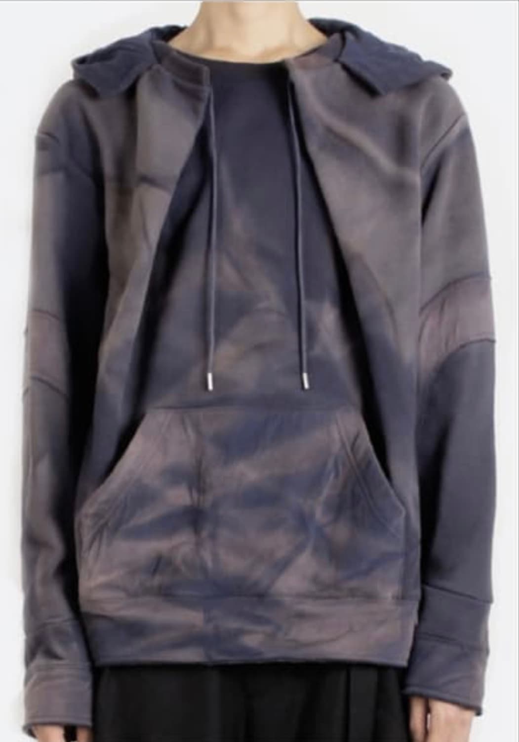 JiyongKim 23ss 선 페이딩 후드 네이비 상품이미지2