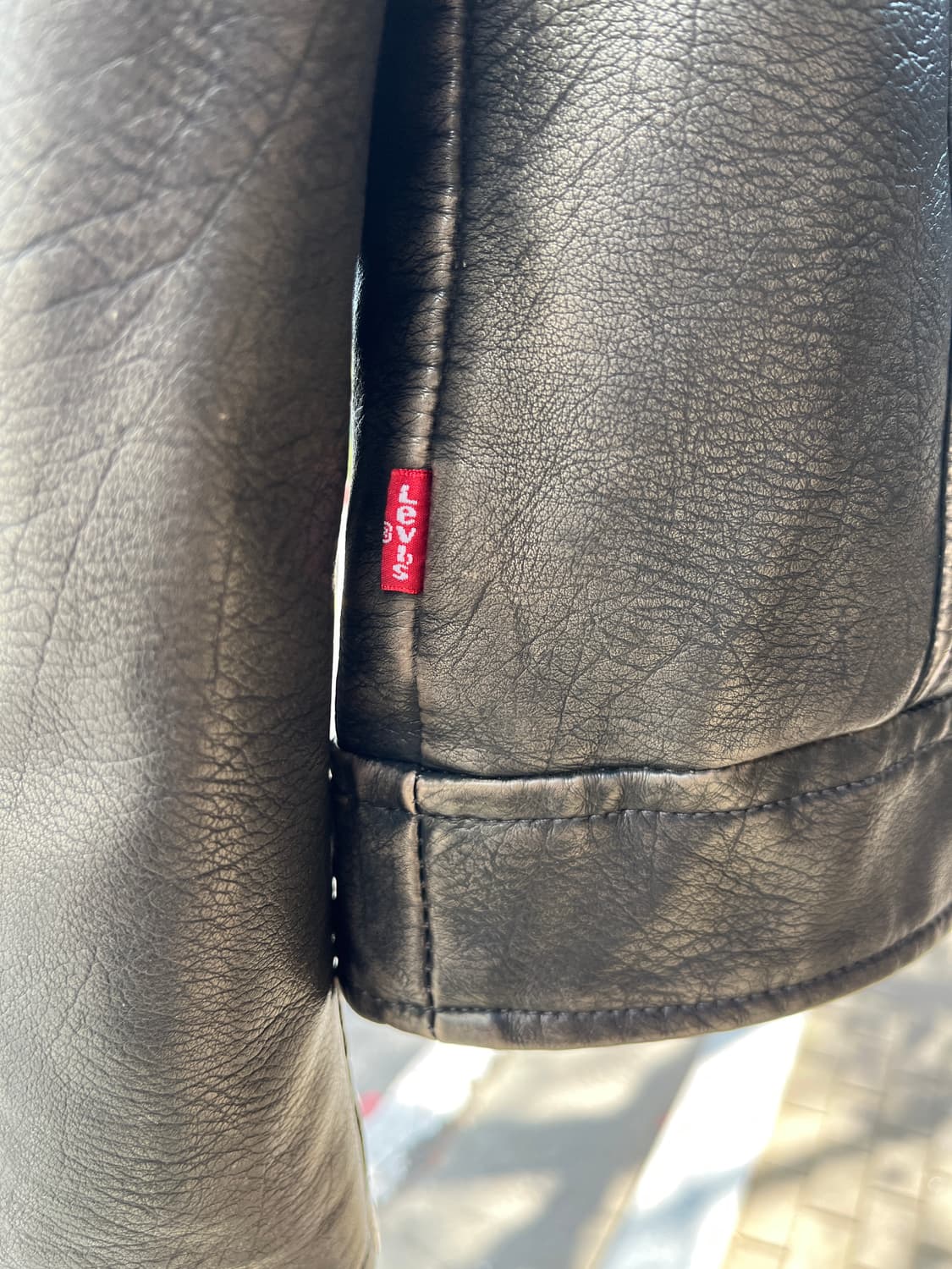 빈티지 리바이스 싱글 레더 자켓 상품이미지5