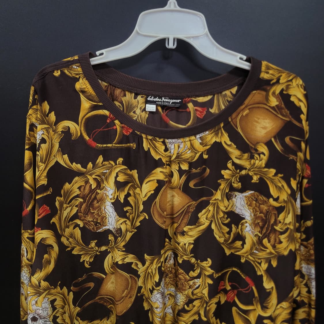 Salvatore Ferragamo 페라가모 실크 셔츠  상품이미지2