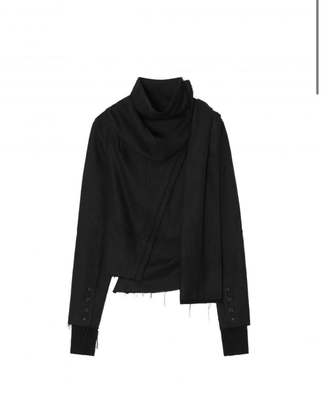 Asym Scarf Jacket [BK Linen] 상품이미지1