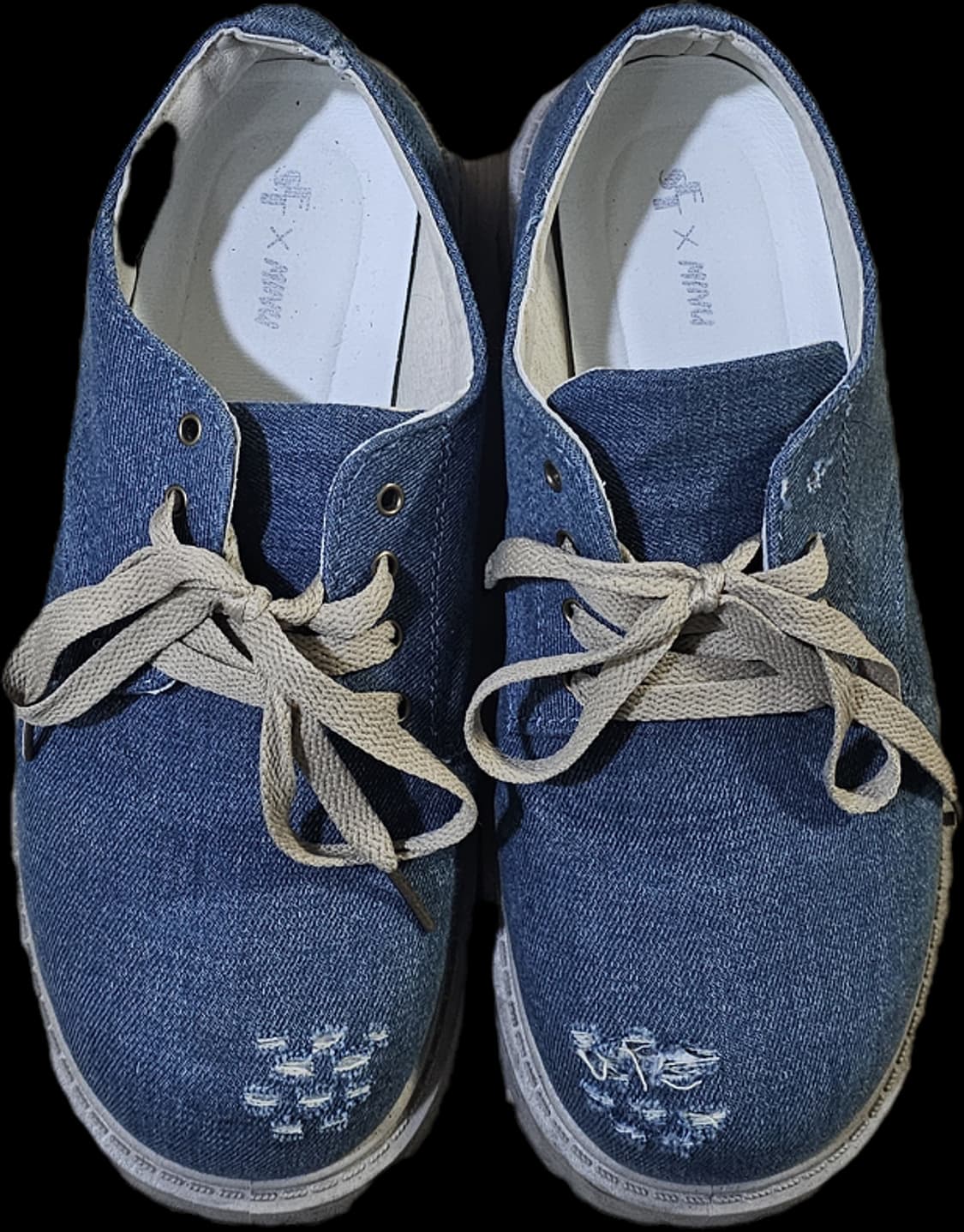 BOLD TOE DERBY (DENIM) - SKY BLUE 42 상품이미지5