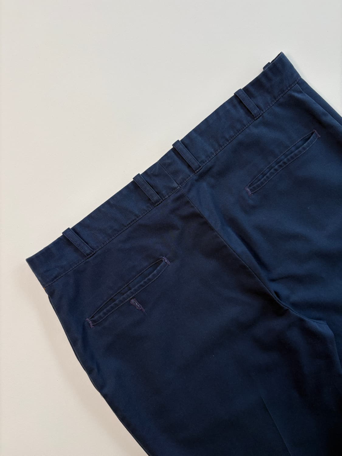 80s SEARS 딥블루 코튼팬츠 상품이미지7