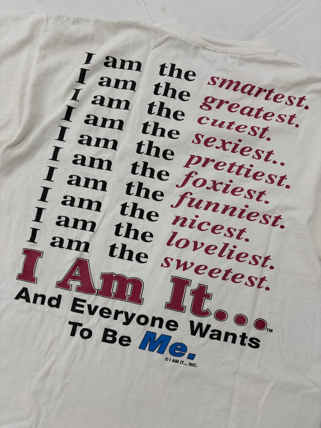 90s I Am It Tee (white) 상품이미지6