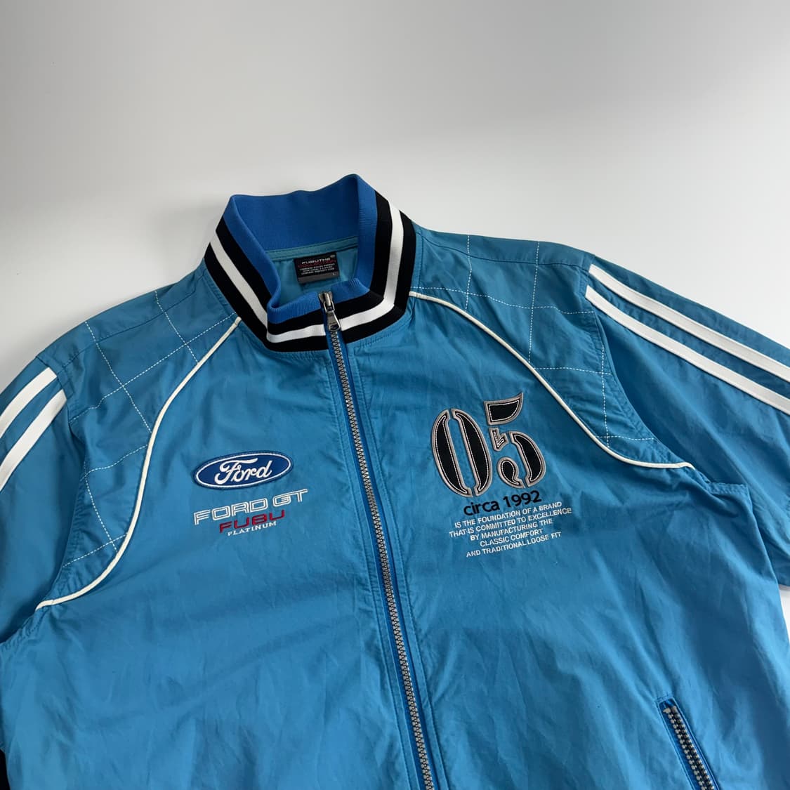 Fubu 후부 블루 ford gt 바람막이 반팔 집업 상품이미지4