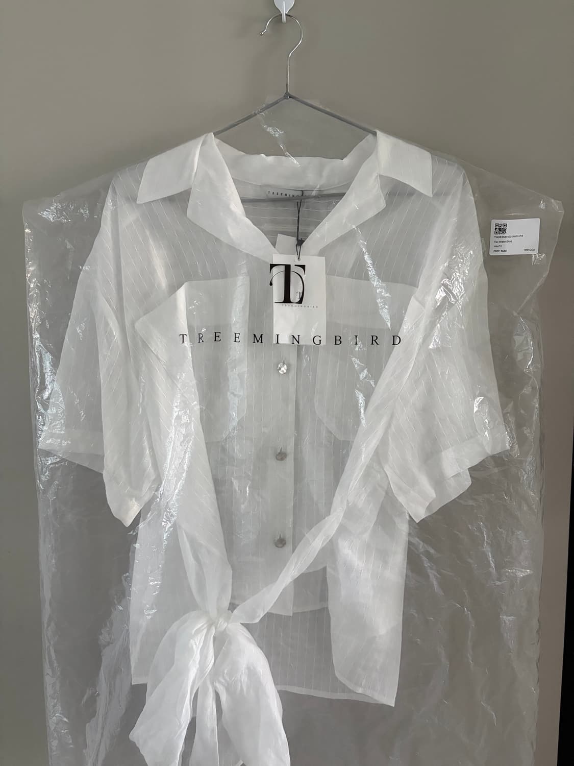 트리밍버드 Tie Waist Shirt [ White ] 상품이미지6