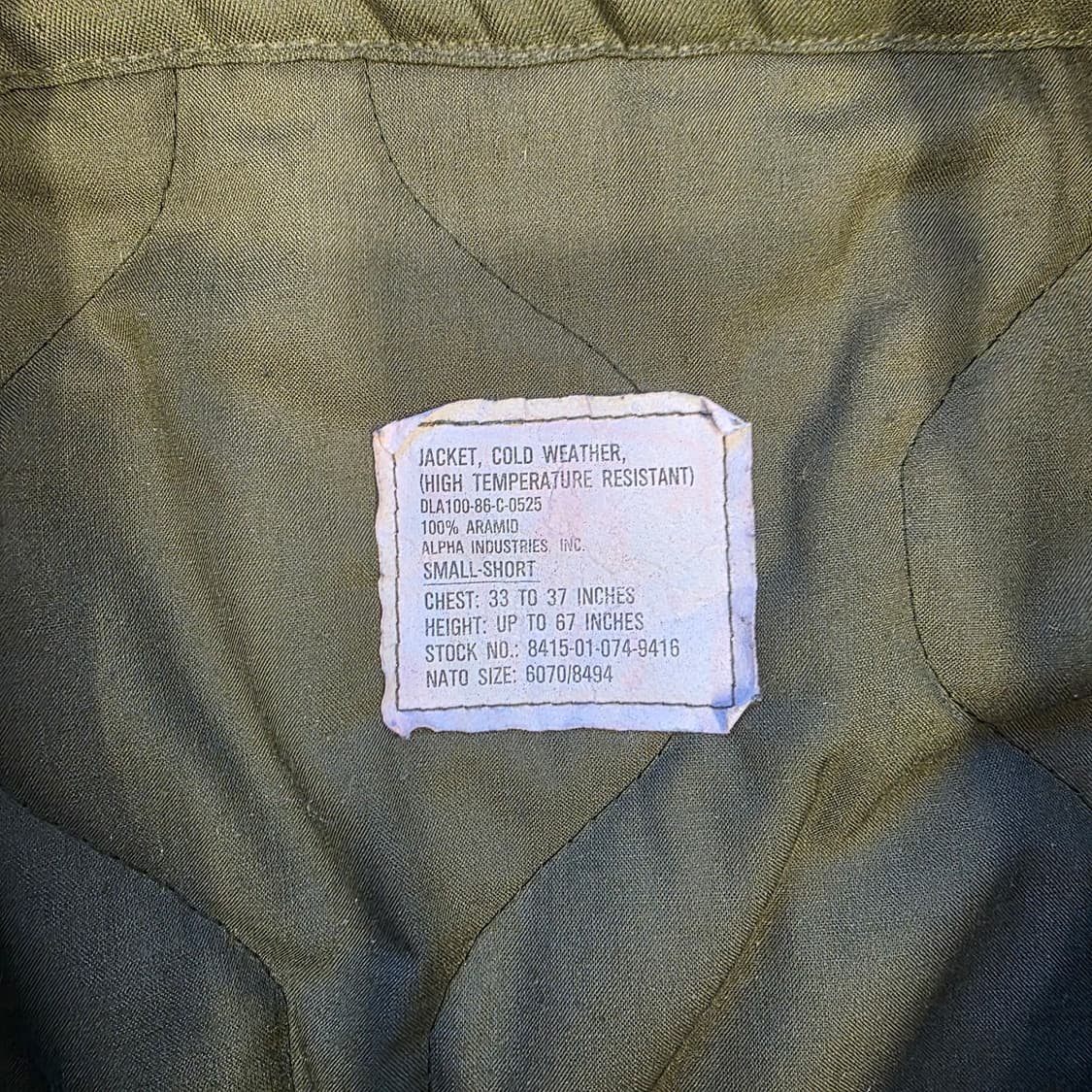 [S]알파인더스트리 CVC 탱커 자켓 상품이미지5