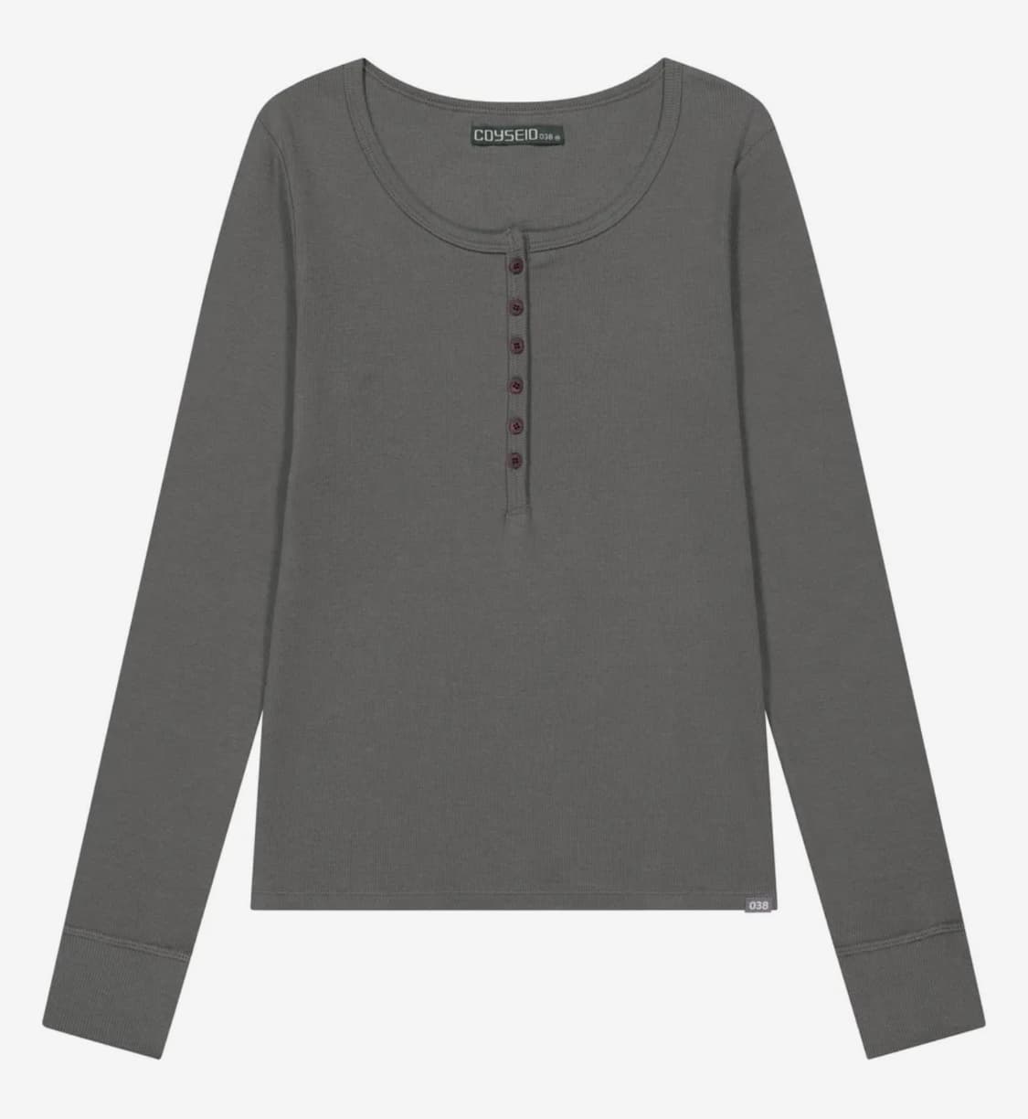 (새 상품) 코이세이오 038 버튼 롱 슬리브 그레이 상품이미지1