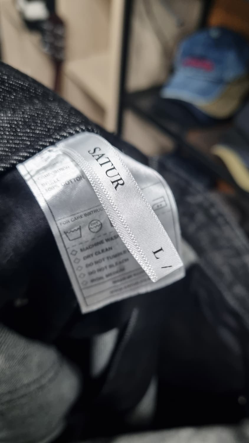 세터 블랙진 L(허리단면43) 33size 총장111 거의새거 상품이미지4