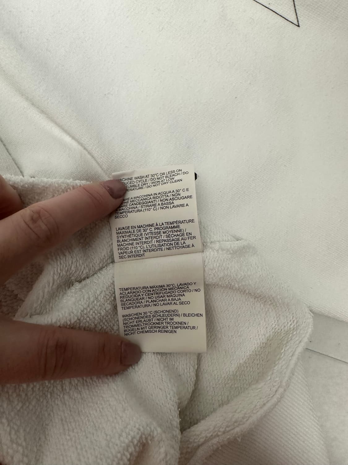 [네고 가능] XL 오프화이트 아치셰이프 후드티 화이트 상품이미지6