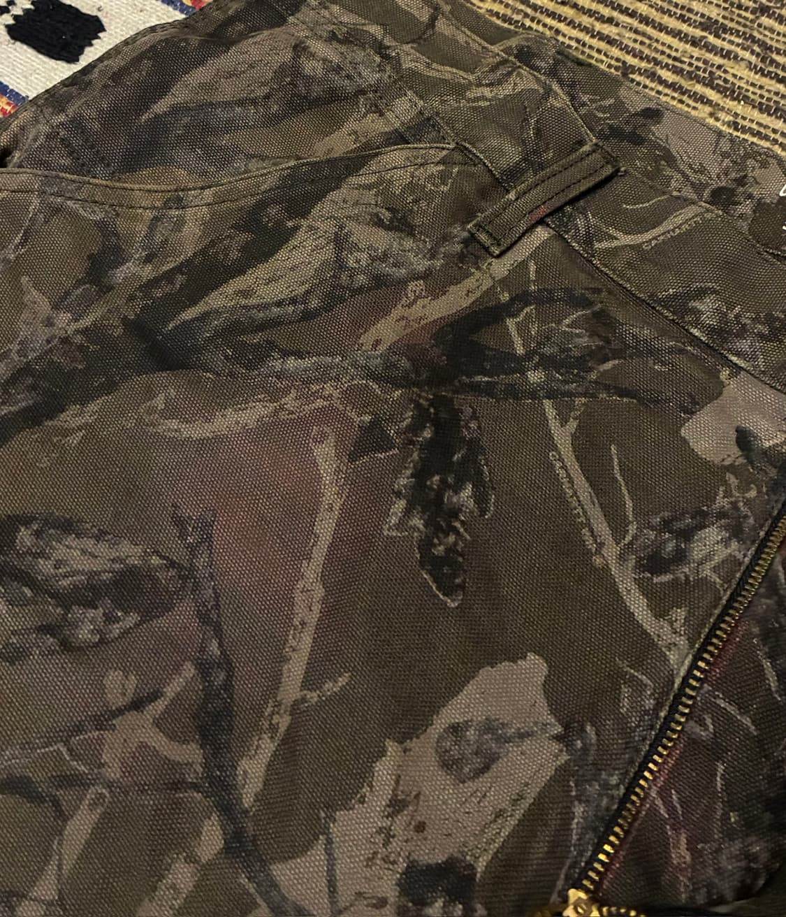 (34~36)칼하트 wip 리얼트리 카모 싱글니 워크팬츠 카펜터팬츠 상품이미지3