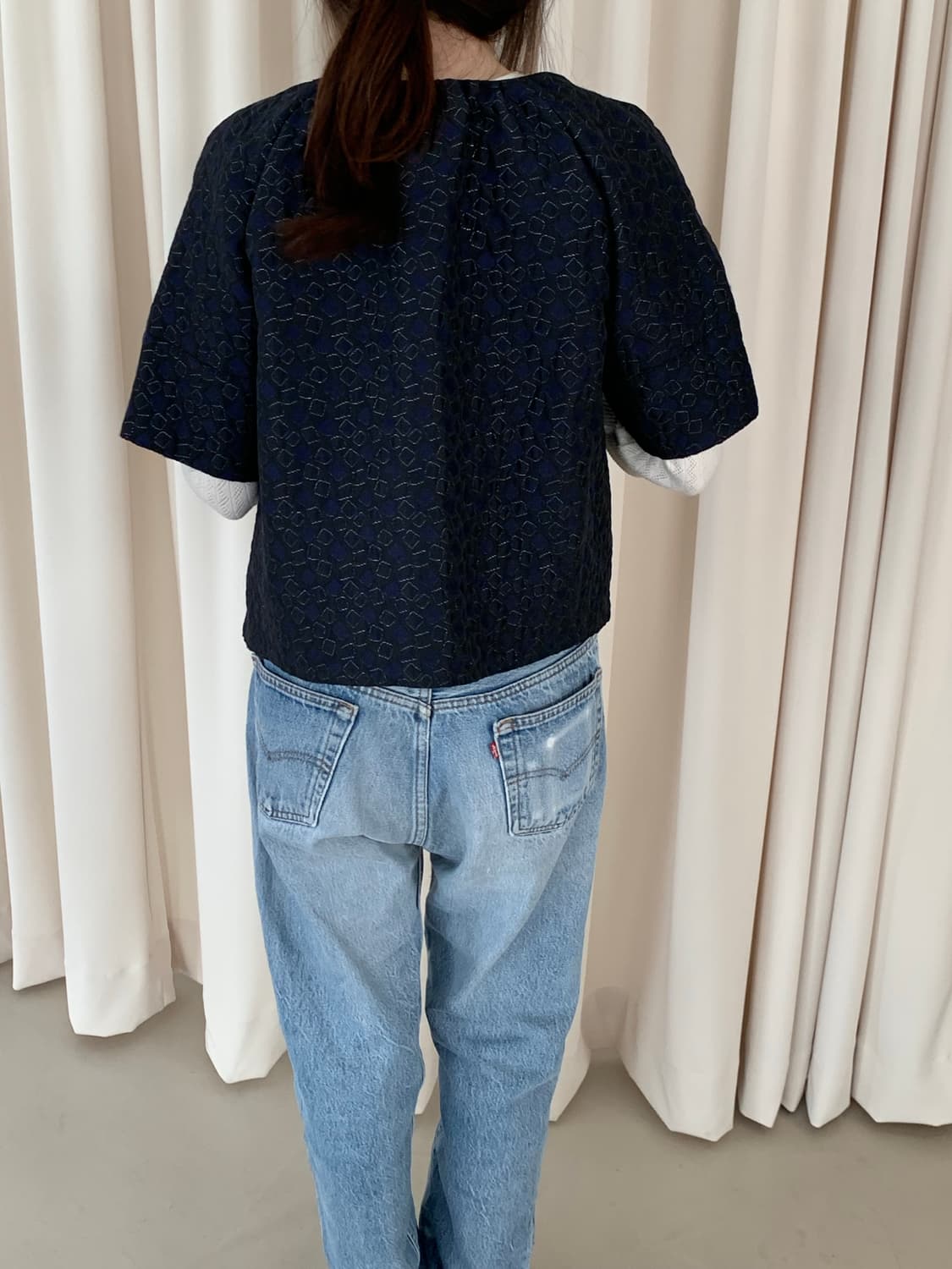 00's "Armani Collezioni" Crop Jacket 상품이미지3