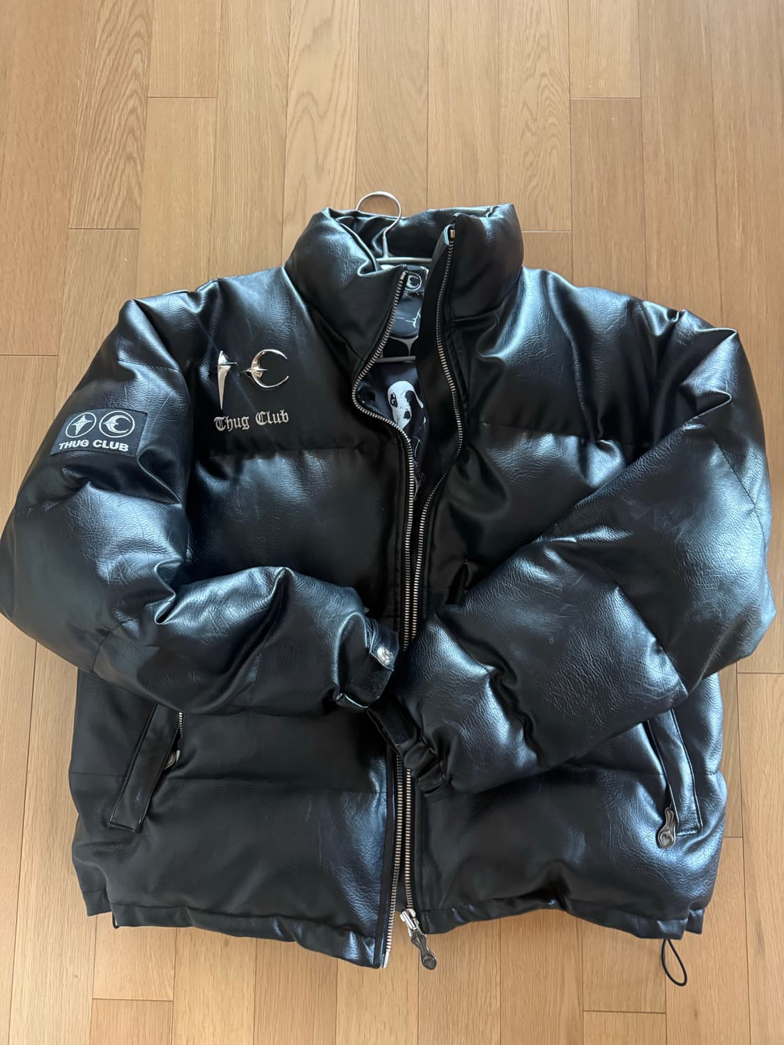 떠그클럽 레더 패딩 2사이즈 상품이미지1