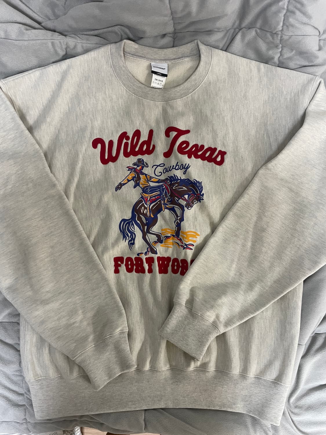 아웃스탠딩 맨투맨V.S.C SWEAT(WILD TEXAS)_1% OAT 상품이미지4