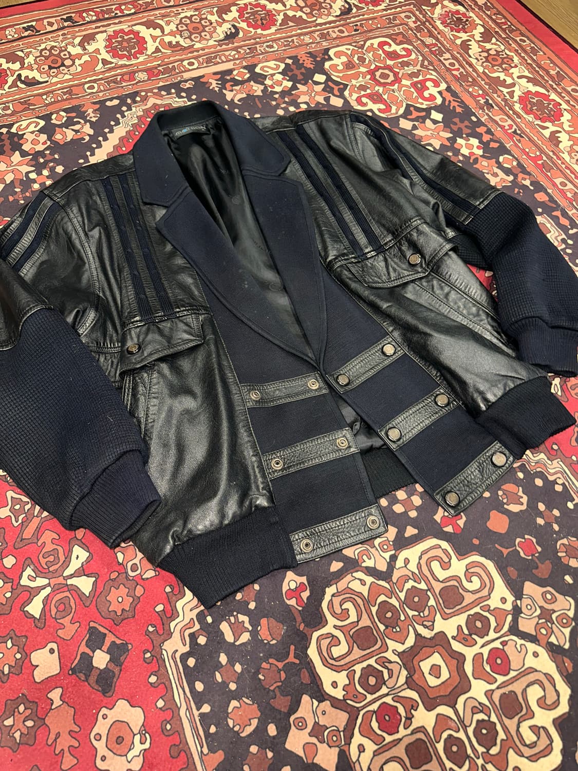 ( L-XL ) 가죽자켓 레더자켓 봄버자켓 빈티지가죽 항공점퍼 상품이미지6