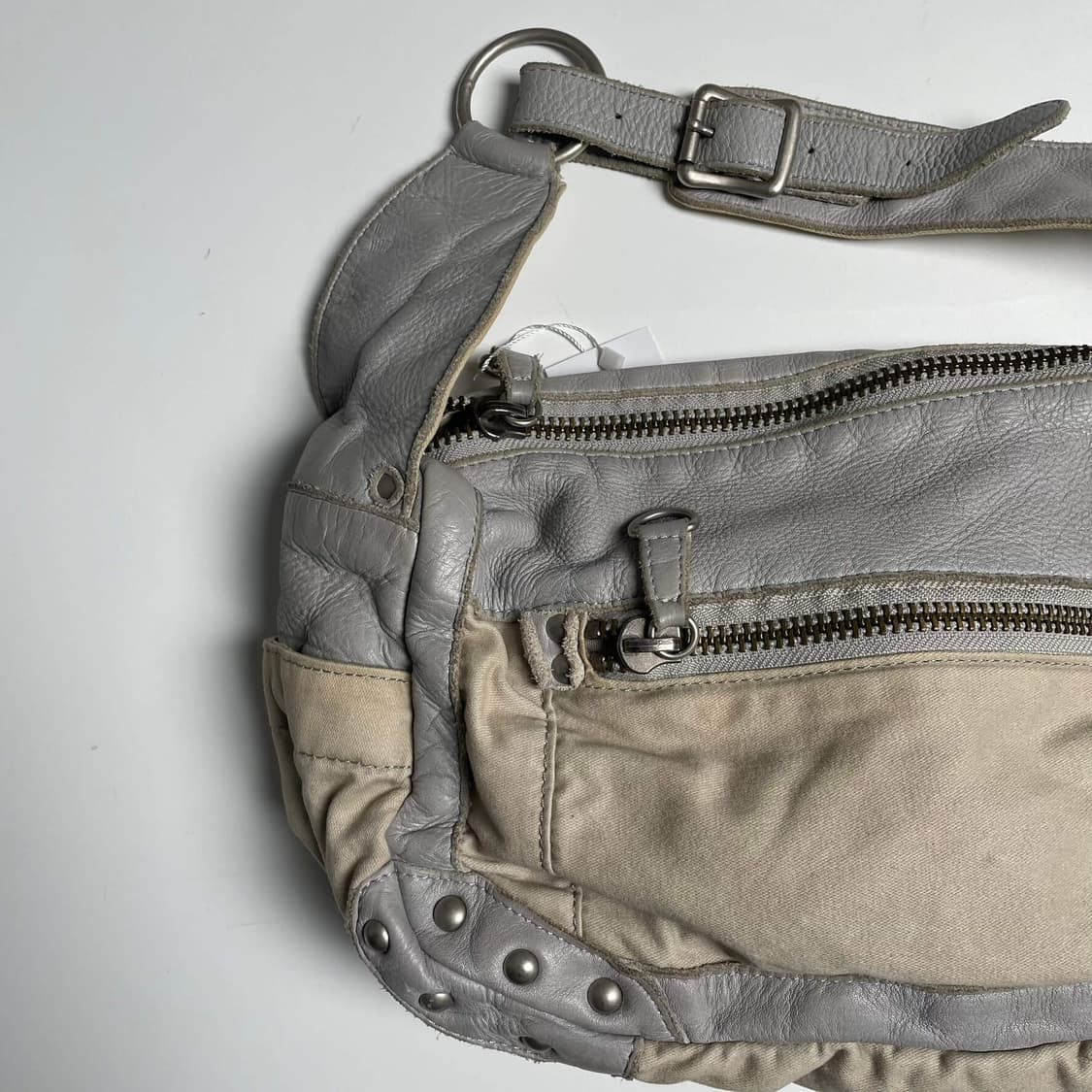 Regalo 레더 코튼 레이어드 숄더백 상품이미지3