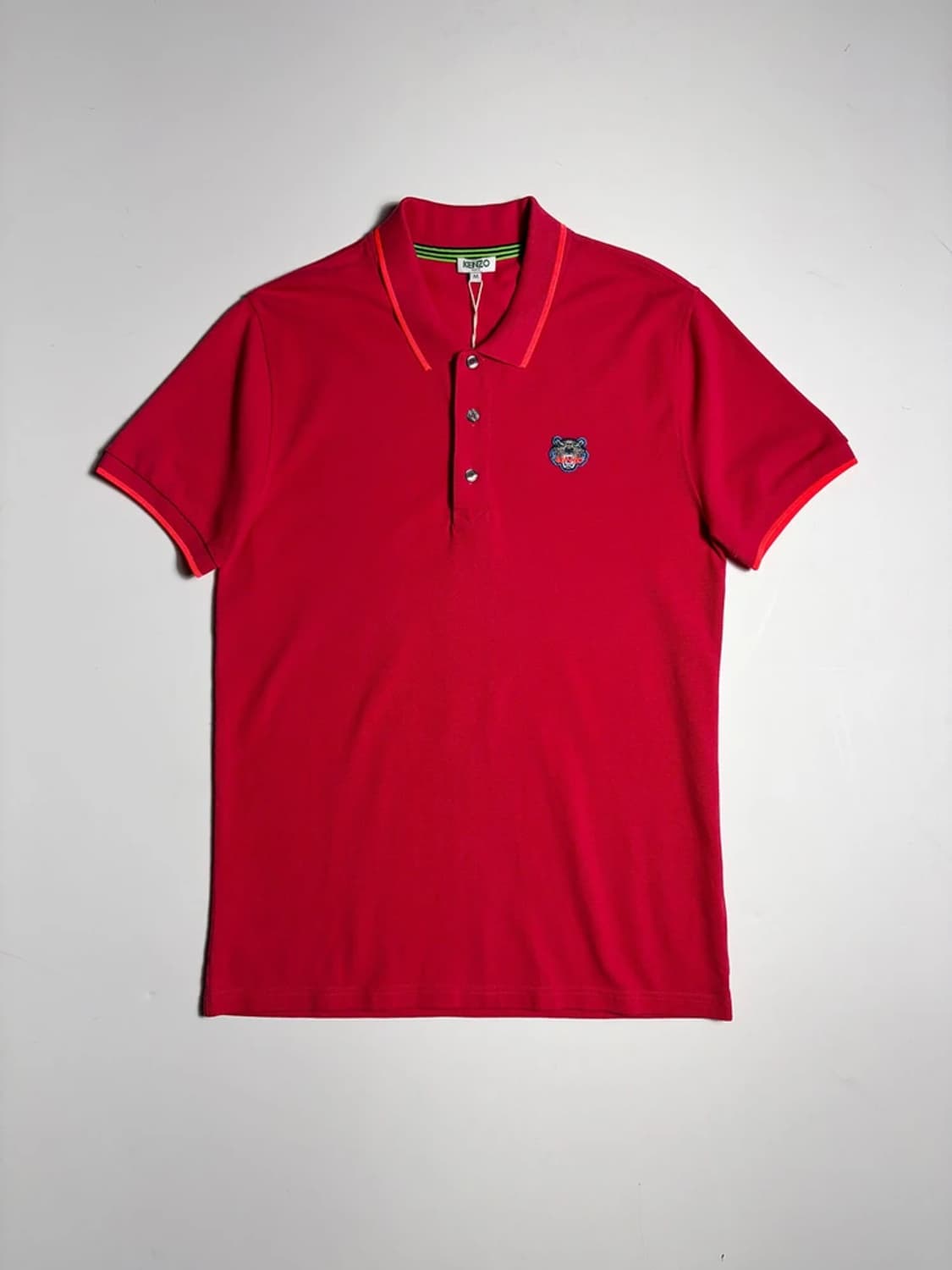 겐조 KENZO 미니 타이거 자수 반팔 카라 티셔츠 R1961 상품이미지1