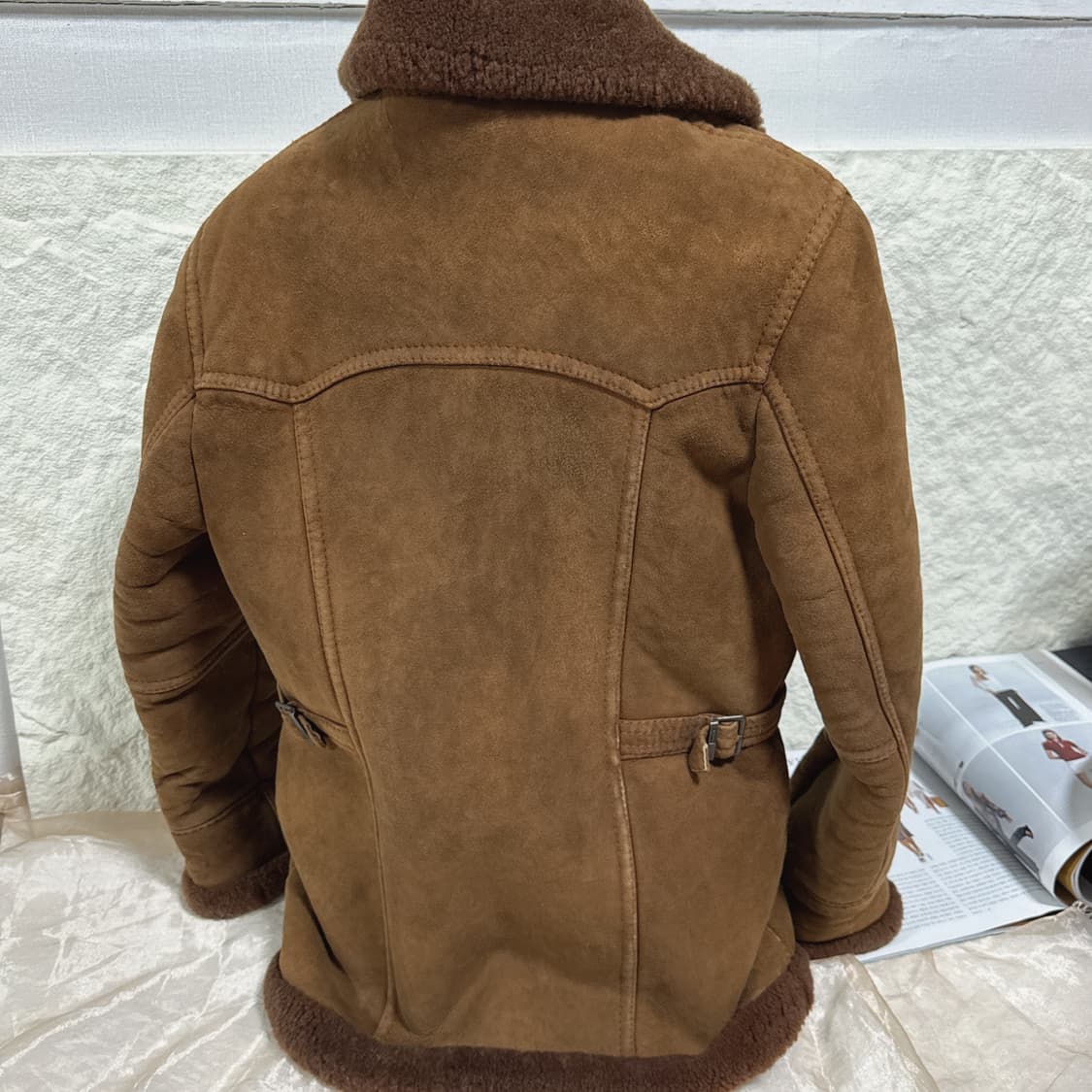 빈티지 양가죽 메리노 양털 무스탕 상품이미지4