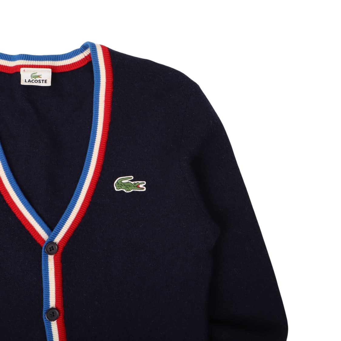 라코스테 네이비 프레피 울 가디건 상품이미지3