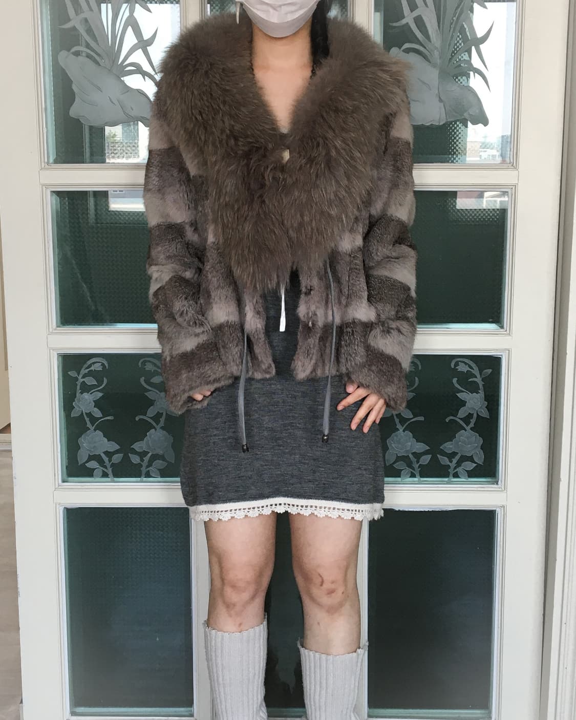 Mixed fur jacket 상품이미지1