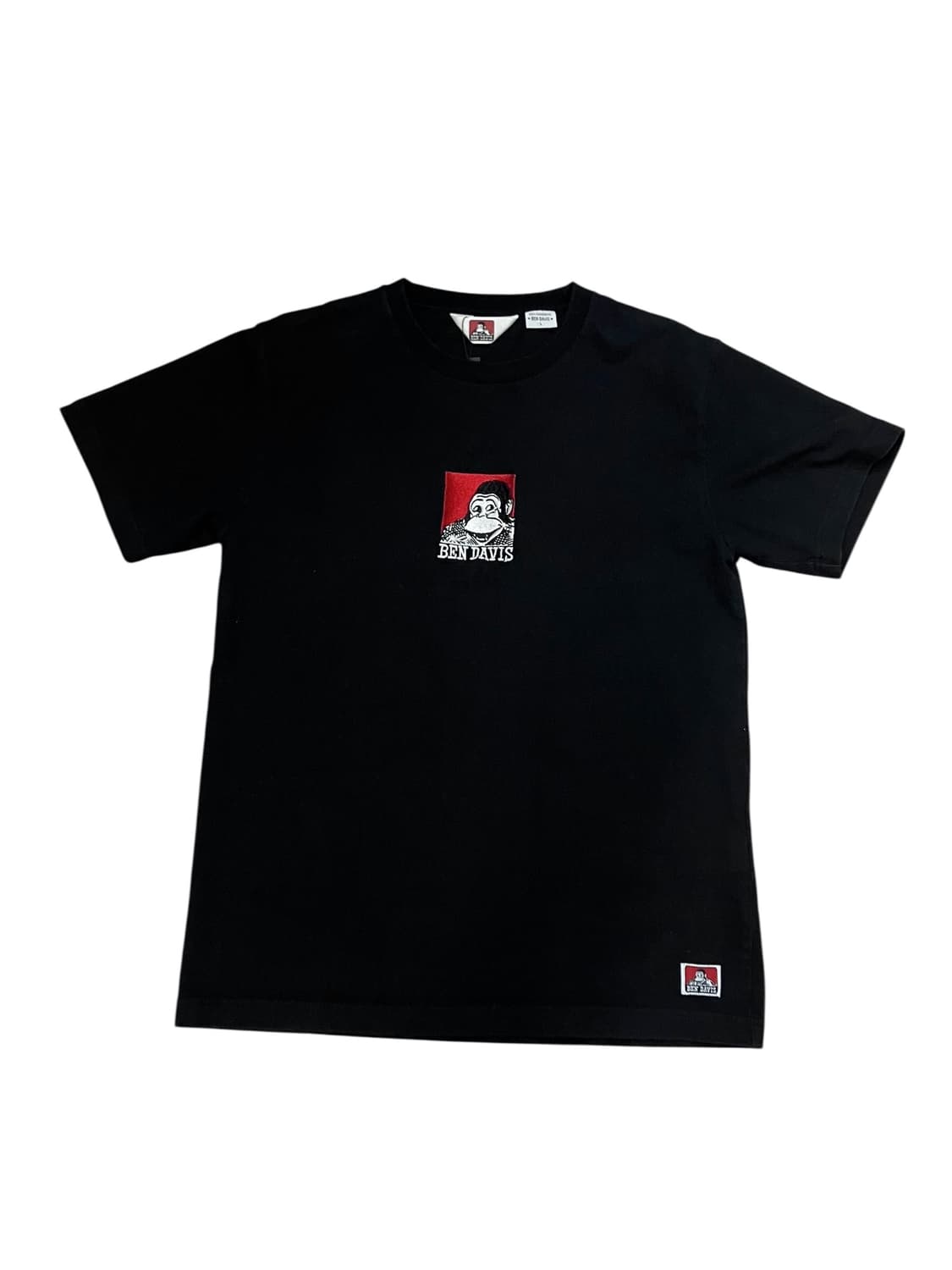 벤 데이비스 자수 로고 반팔 티셔츠 블랙 L #csz3377 상품이미지3