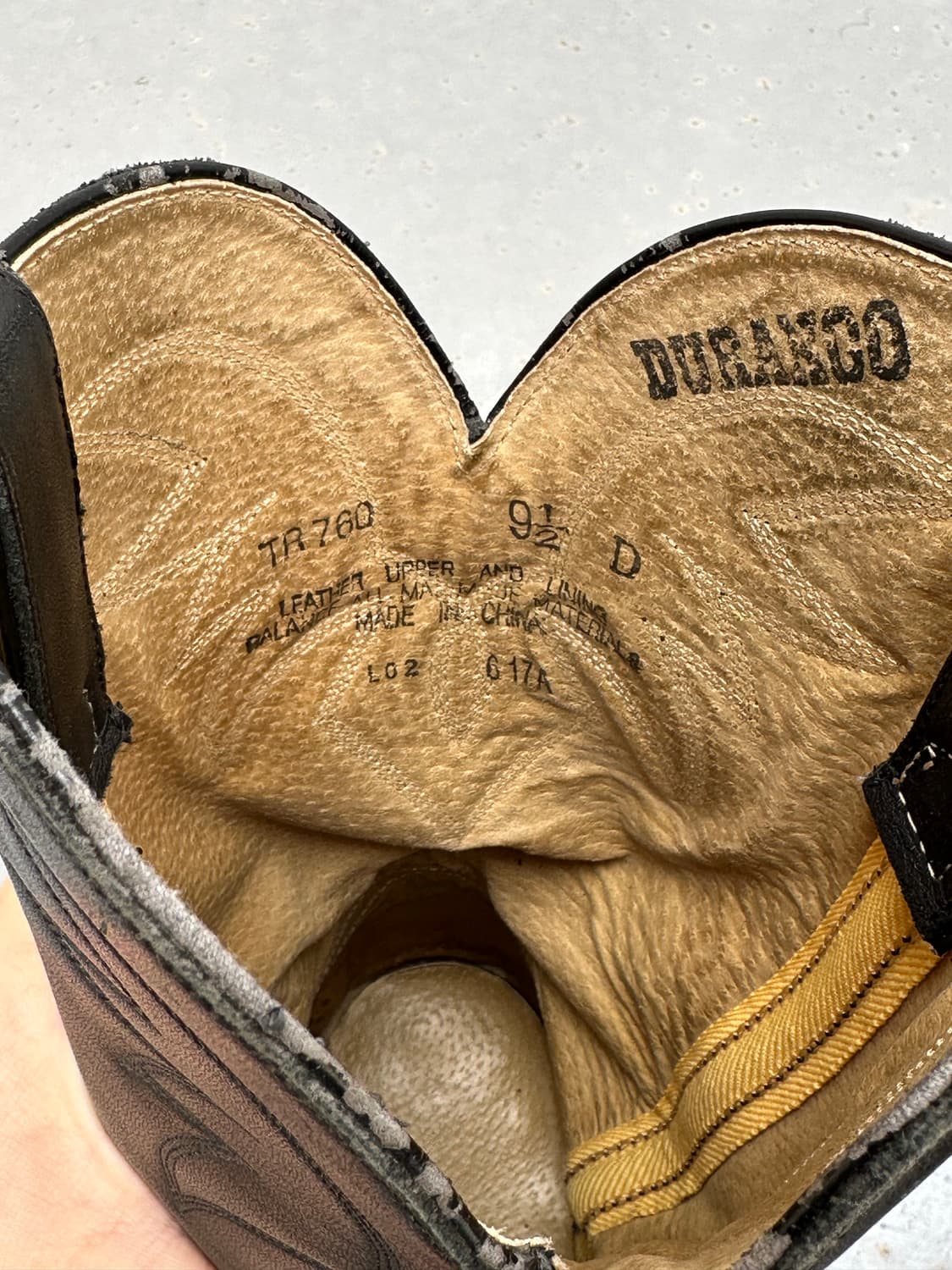 [듀랑고] •Durango Cowboy Black Boots 상품이미지6