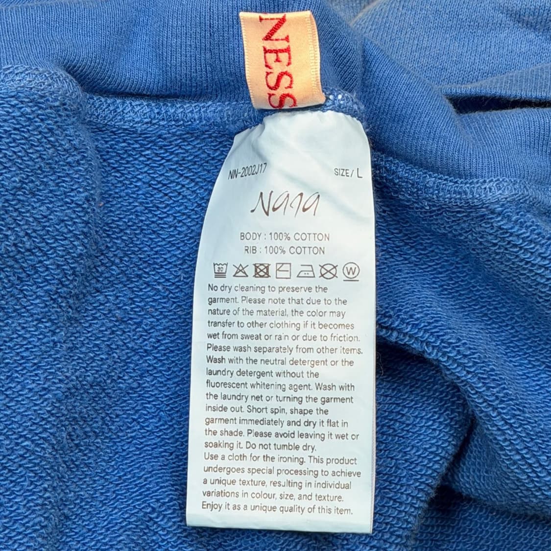 26ss NAJA DISTRESSED sweat 상품이미지6