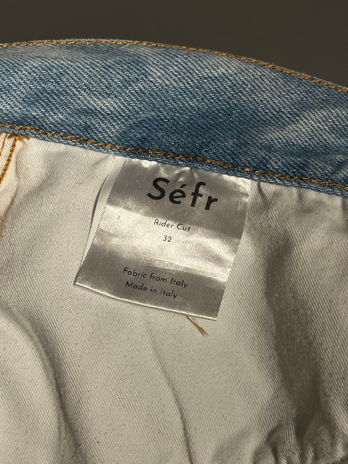 Sefr 데님 Rider Cut Jeans in Mid Blue [32] 상품이미지10