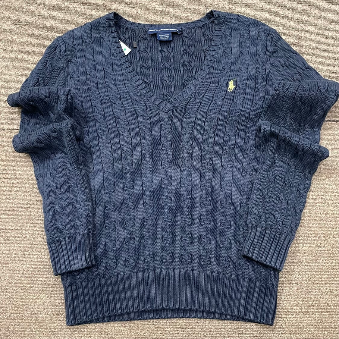 (L) POLO 폴로 랄프로렌 스포츠 케이블  브이넥 니트 상품이미지3