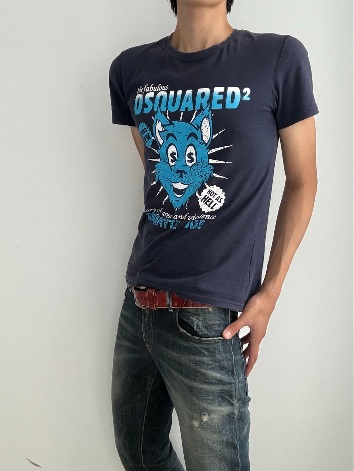 00s distressed Dsquared2 t-shirt 상품이미지1