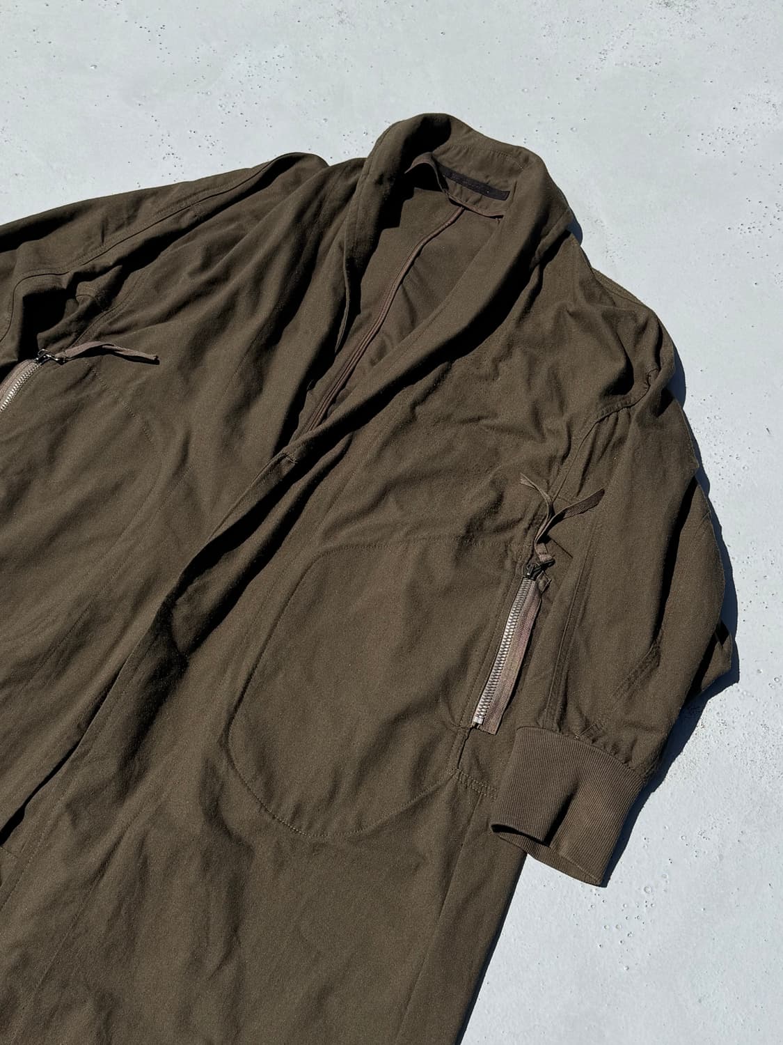 18AW Nylon Serge Gown Jacket Coat 상품이미지1