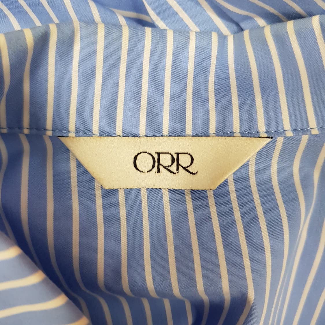 오르 2023 스트라이프 코튼 루즈핏 셔츠 Free사이즈 상품이미지5