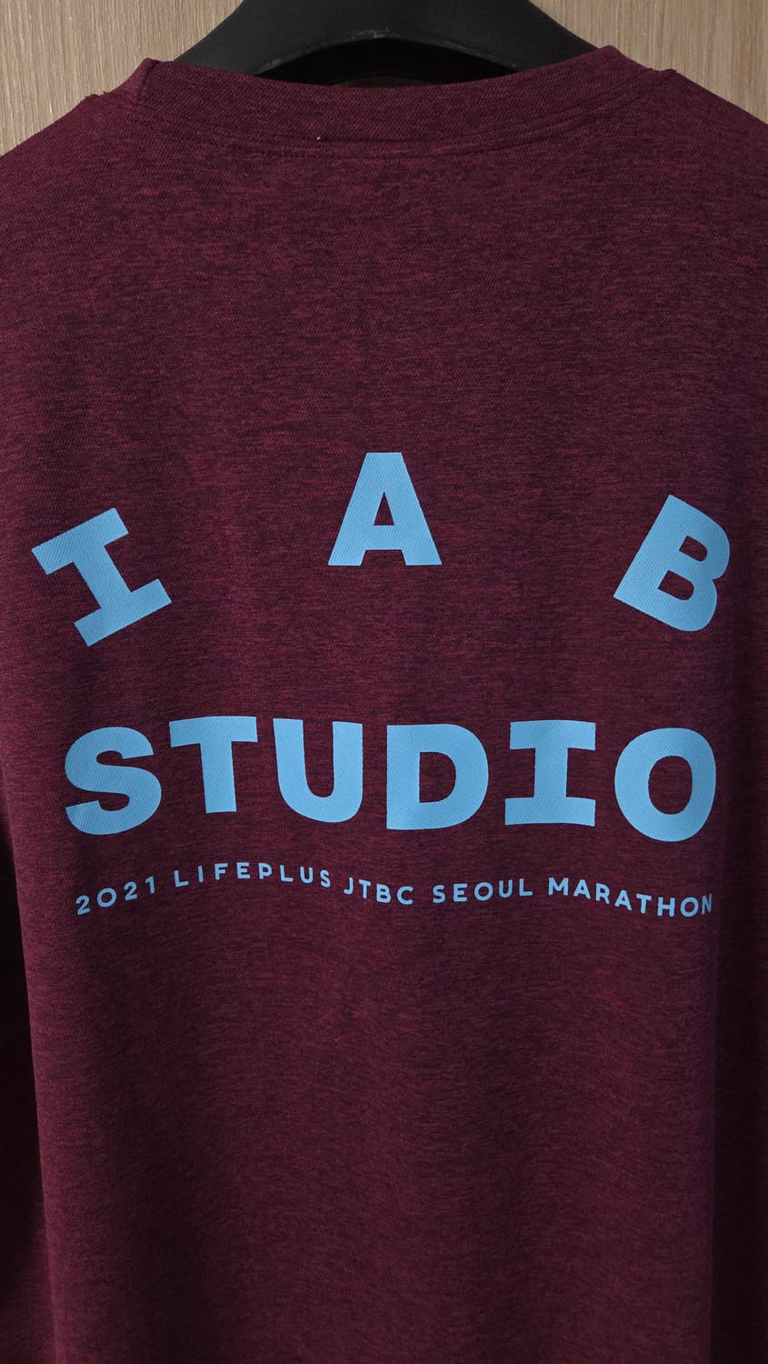 (착샷) 아이앱 스튜디오 x jtbc 마라톤 반팔 티셔츠 상품이미지6