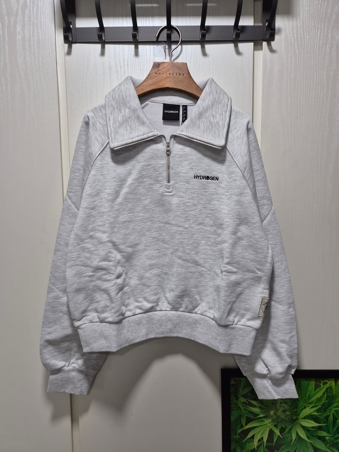 (세일)(새상품)하이드로겐 집업 맨투맨 그레이 상품이미지2