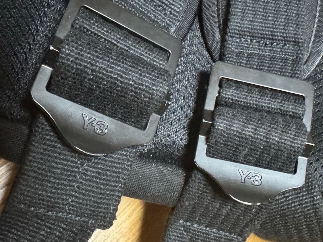 Y-3 로고 자수 블랙 백팩 상품이미지7