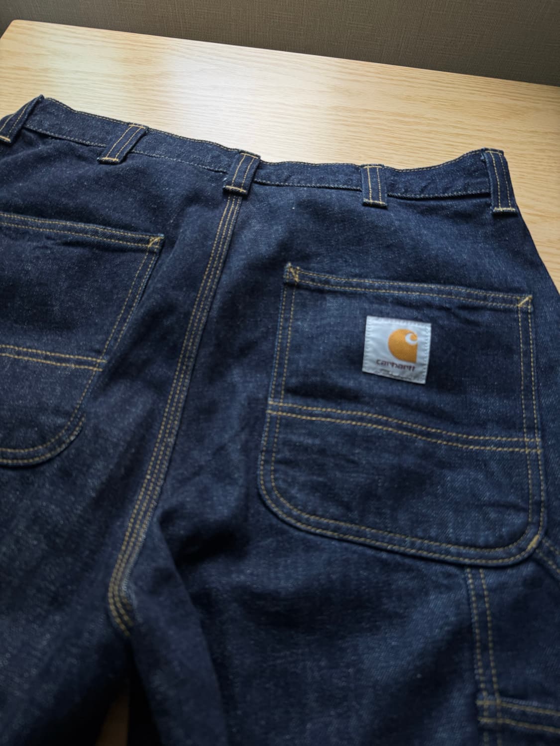 칼하트 OG 싱글 니 팬츠 카마노 블루 린스드 상품이미지6