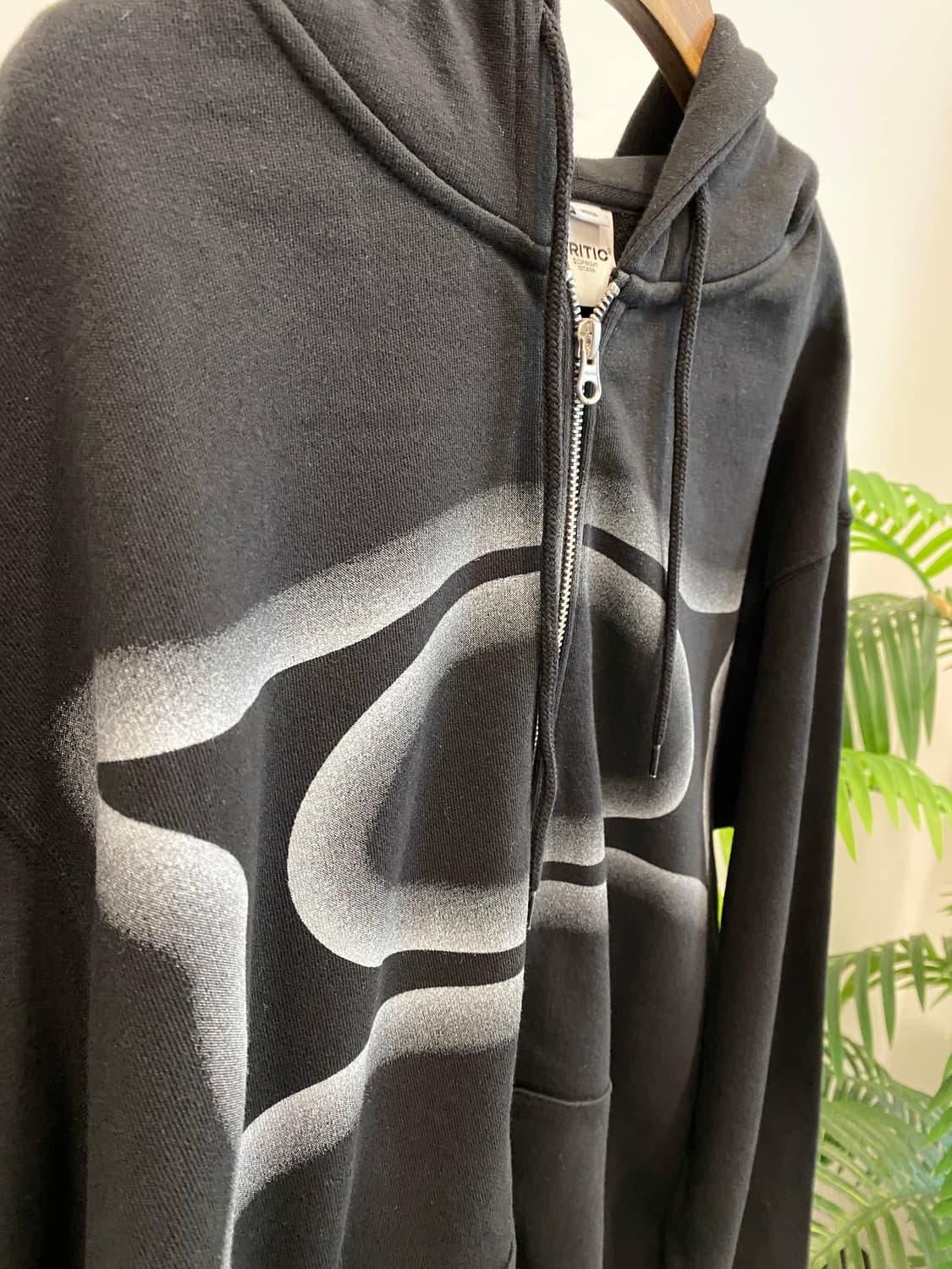 크리틱 웜홀 로고 후디 자켓(블랙) 상품이미지3