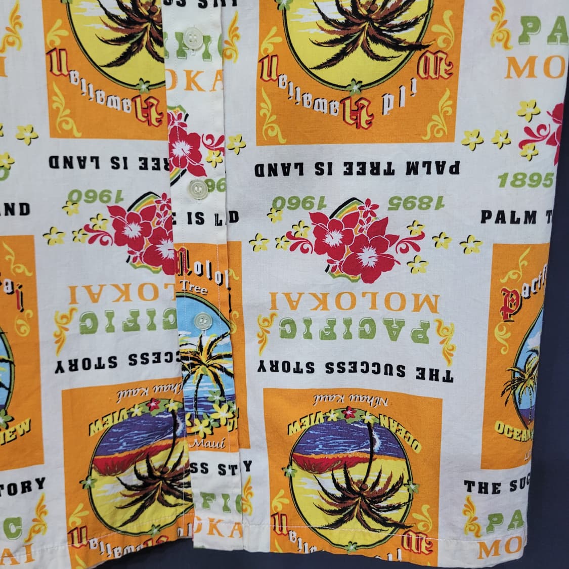 HAMILTON 빈티지 하와이안 셔츠 상품이미지3